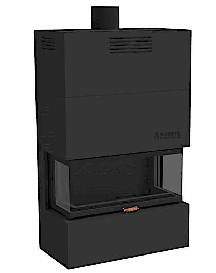 U Tip Şömine Haznesi 110 Hazır Çelik İç Döküm