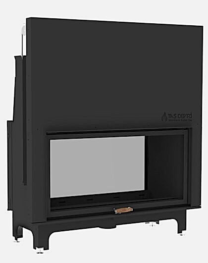 Çift Yönlü Tünel Şömine Haznesi 130X60 İç Döküm