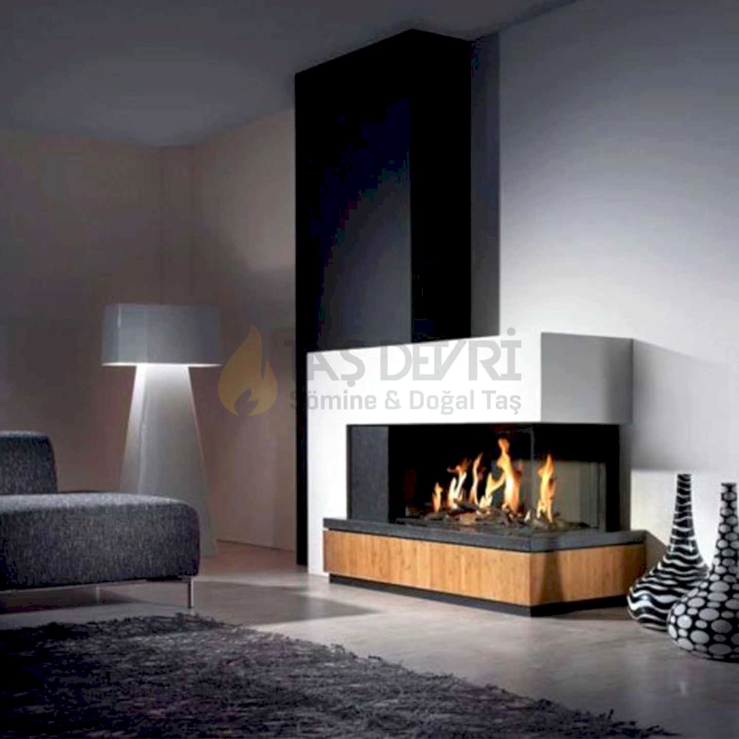 TD- İki Açık Odunlu Şömine 10