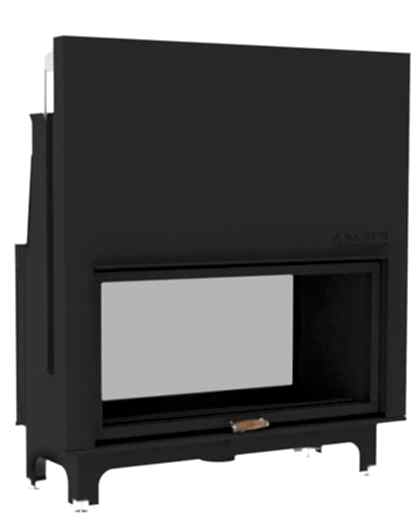 Çift Yönlü Tünel Şömine Haznesi 140X60 İç Döküm