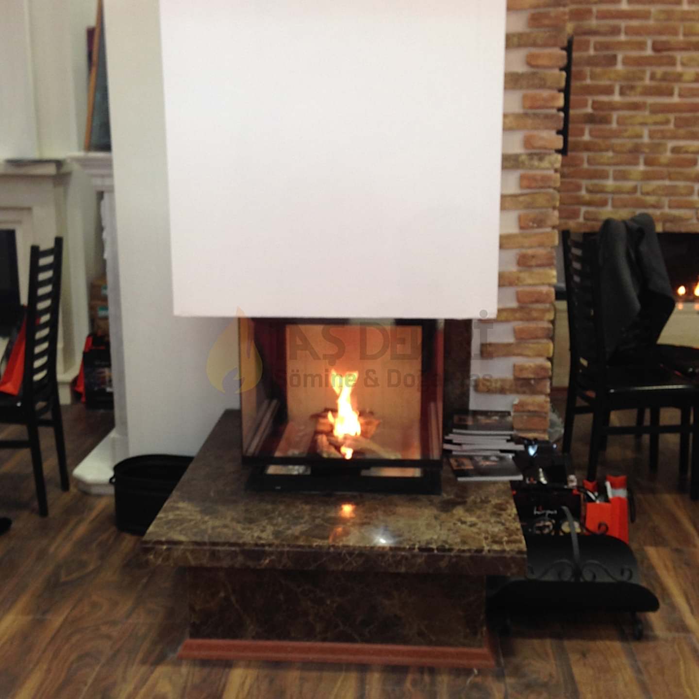 Üç Açık Odunlu Şömine 13