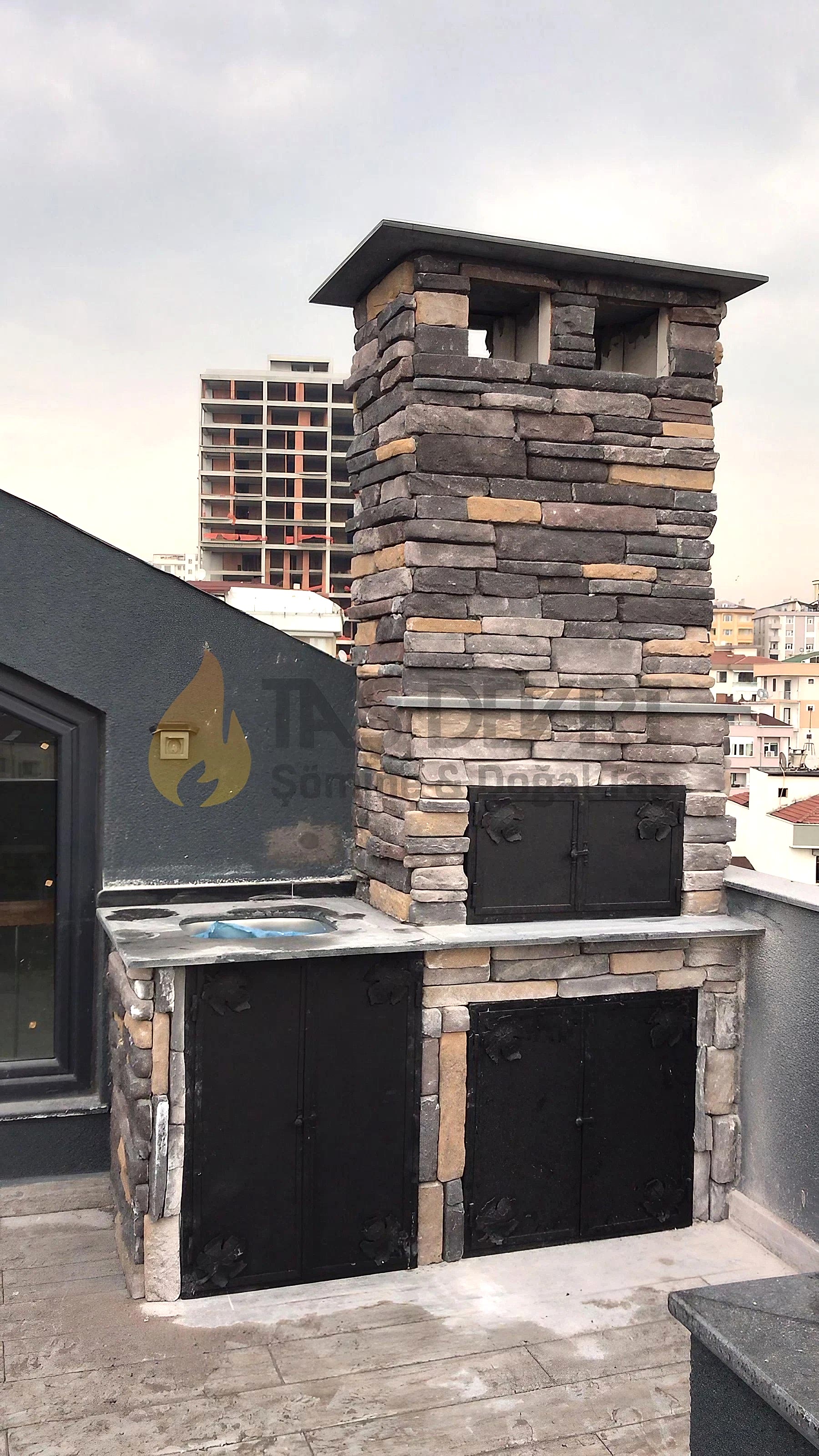 Yığma Tuğlalı Barbekü