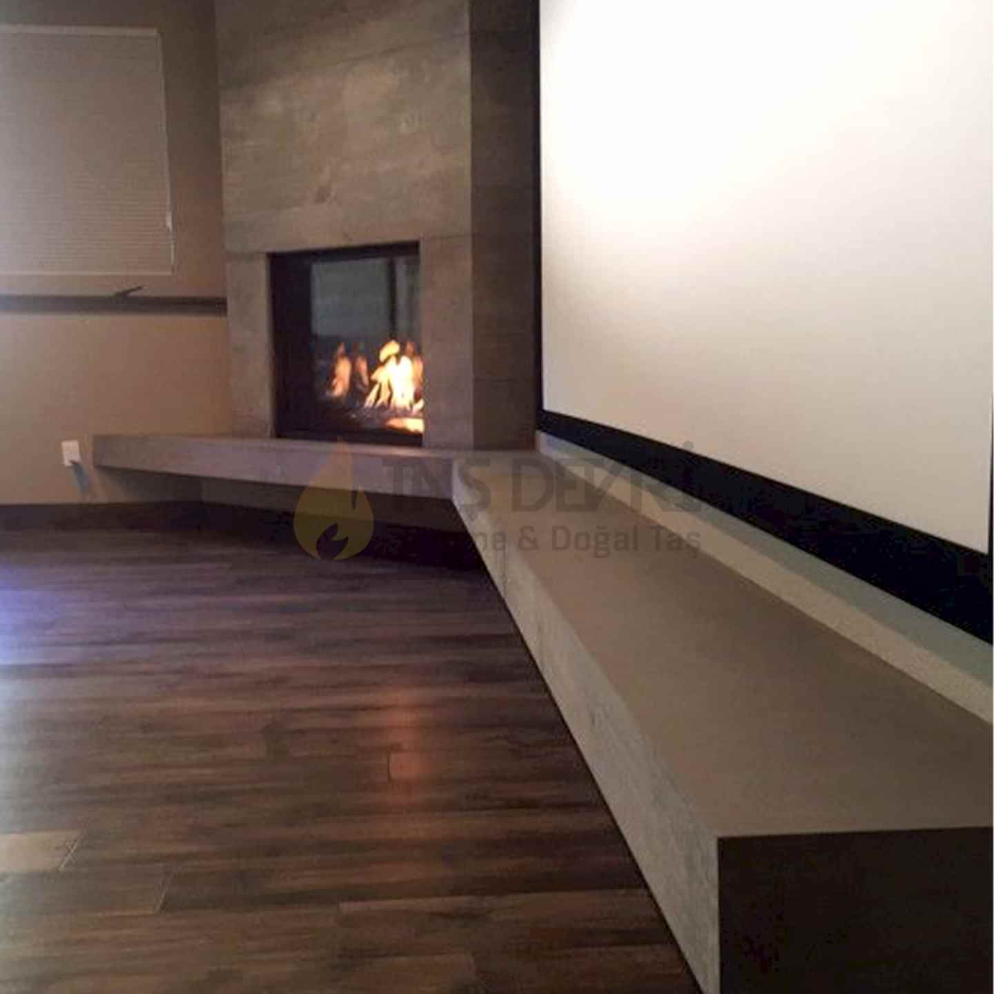 Köşe Odunlu Şömine 37