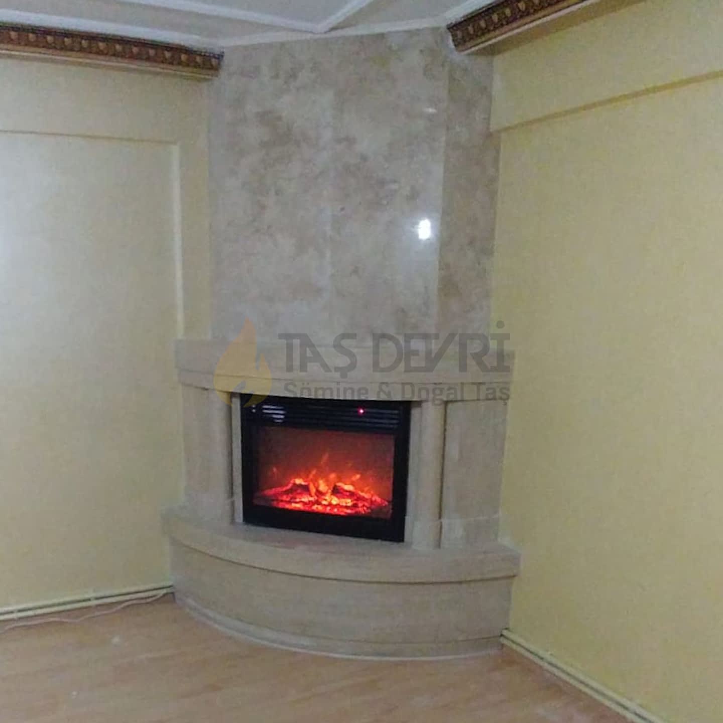 Köşe Odunlu Şömine 38