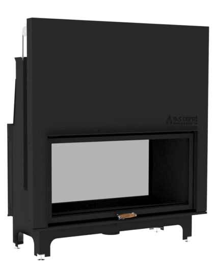 Çift Yönlü Tünel Şömine Haznesi 100X55 İç Döküm