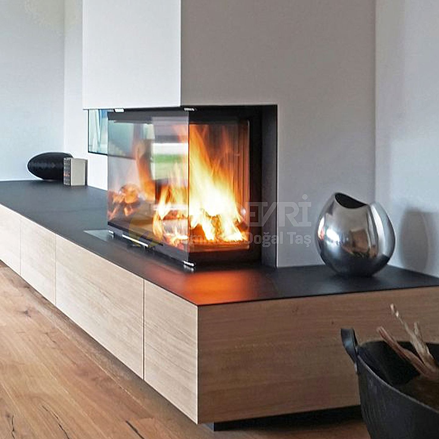 Üç Açık Odunlu Şömine 71