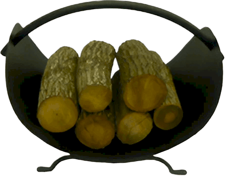 Sade Kulplu Siyah Açık Odunluk