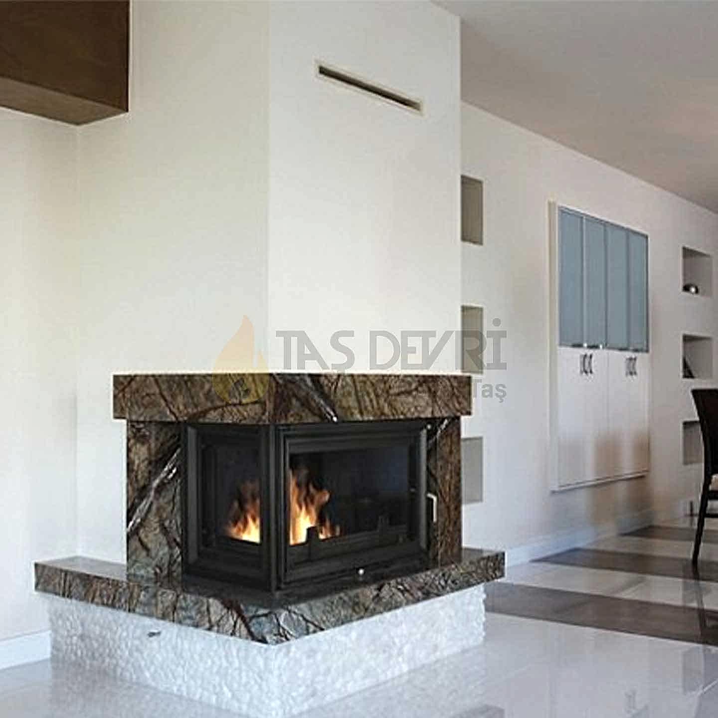 TD- İki Açık Odunlu Şömine 8