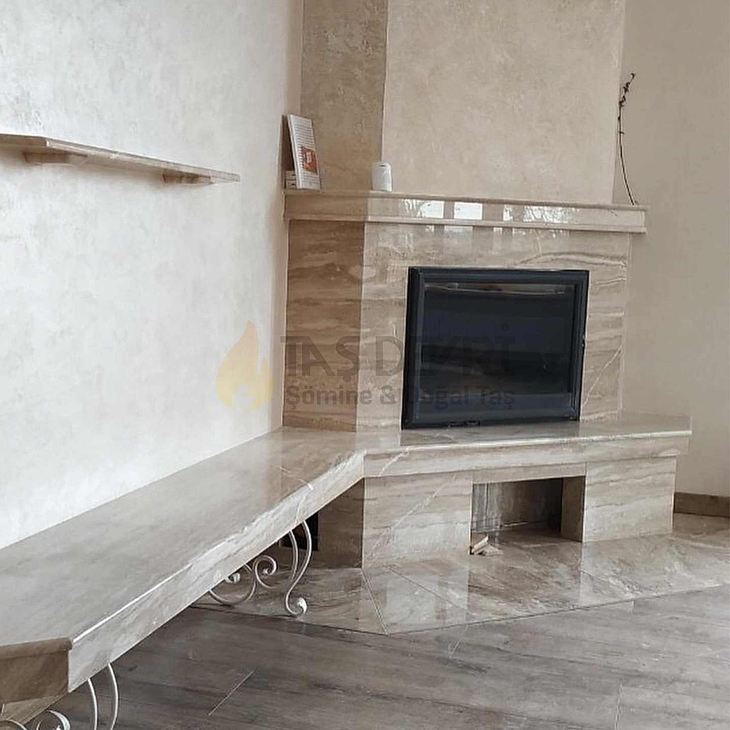 Köşe Odunlu Şömine 8