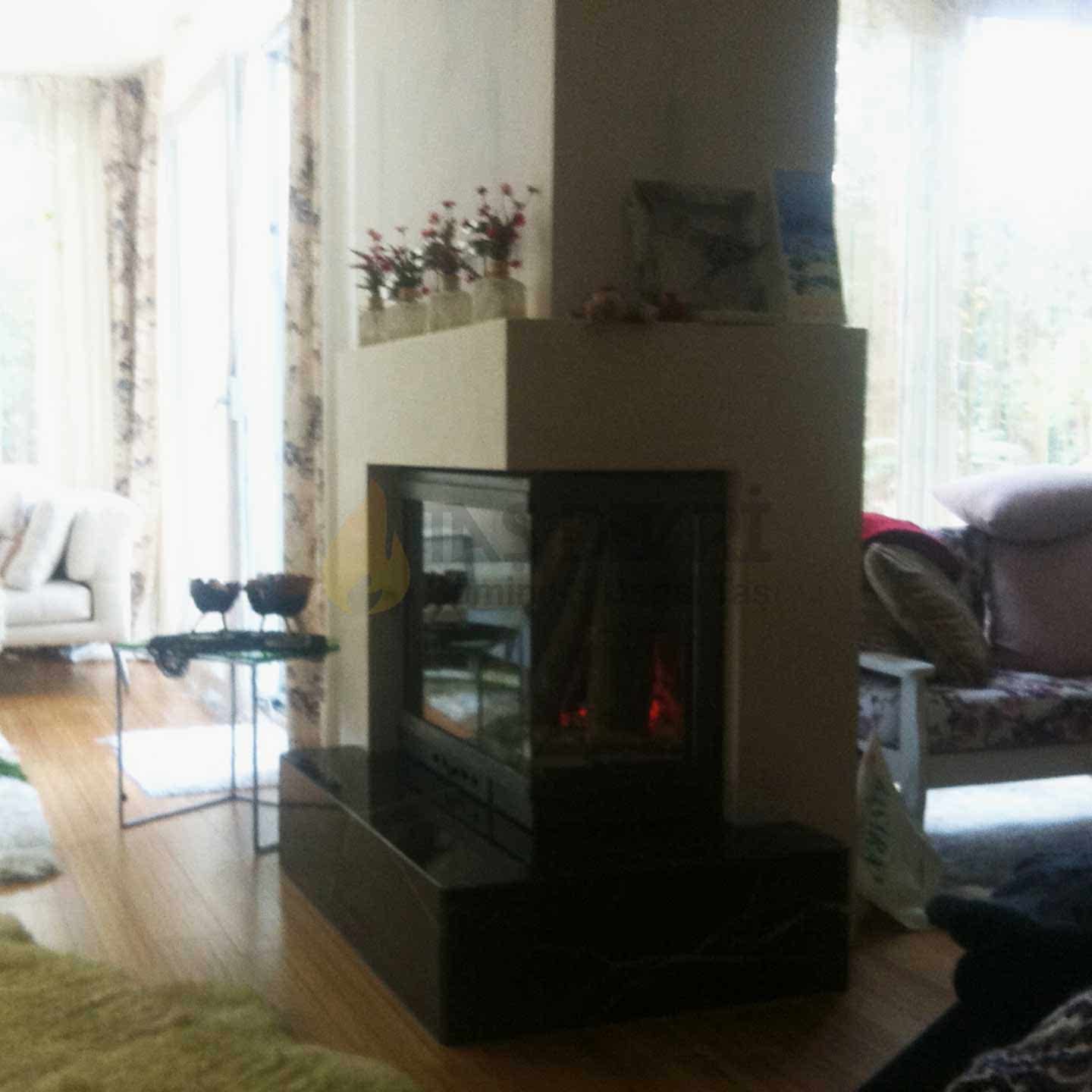 TD- İki Açık Odunlu Şömine 9