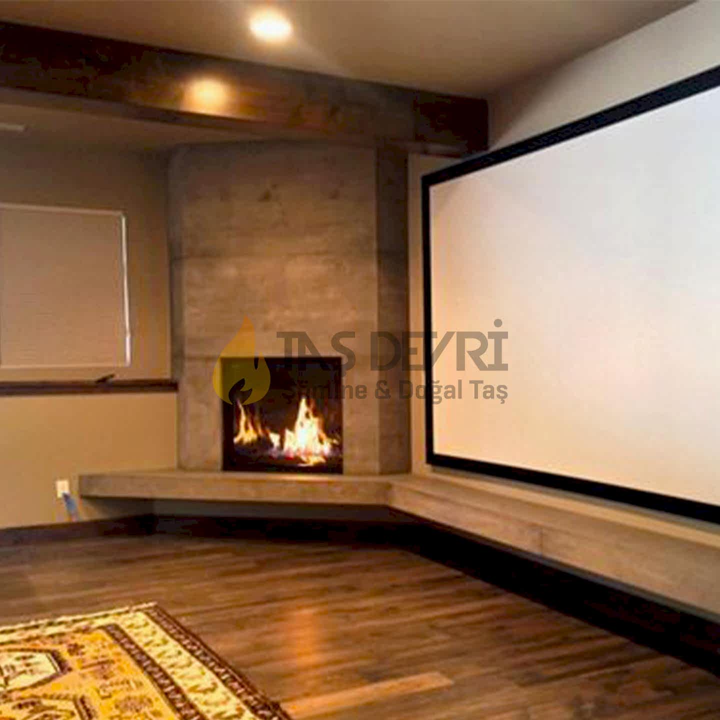 Köşe Odunlu Şömine 9