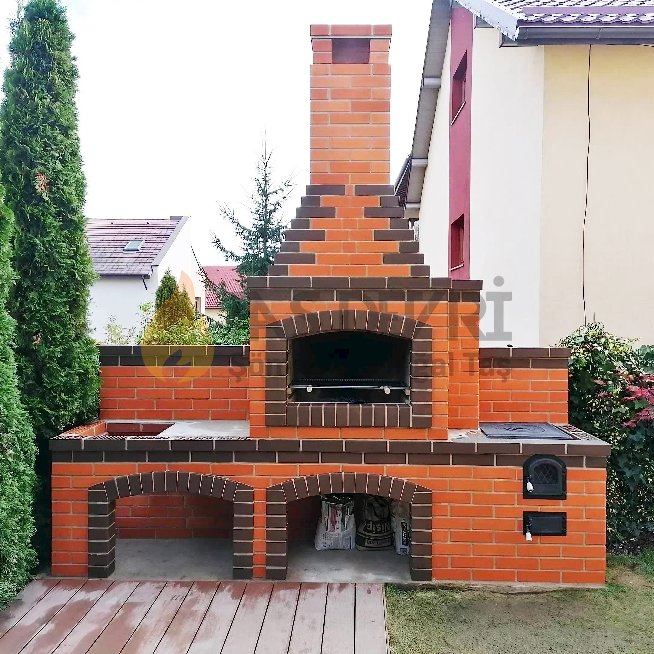 Tuğla Kaplı Barbekü