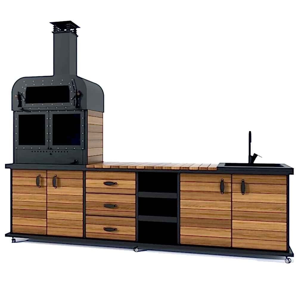 Fırınlı Tezgahlı Barbekü XL