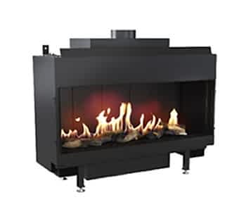 Kratki Düz Doğalgazlı Şömine Leo 100