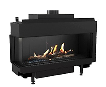 Kratki L Doğalgazlı Şömine Leo 100 sol açık