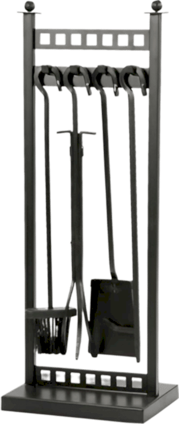 Siyah Demir Askılı Maşa Takımı