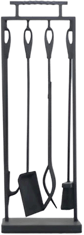 Siyah Örgü Standlı Maşa Takımı